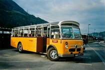 Stebler, Basel BS 1815 Saurer/FHS (ex P 24'143) am 27. September 2008 Reichenbach, Bahnhof (Postautofahrt Griesalp-Bundalp)