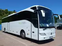 Mercedes Tourismo von BerlinMobil aus Deutschland im Stadthafen Sassnitz am 15.07.2017