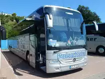 Mercedes Tourismo von Pulsnitztal-Reisen aus Deutschland im Stadthafen Sassnitz am 15.07.2017