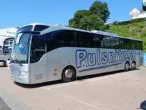 Mercedes Tourismo von Pulsnitztal-Reisen aus Deutschland im Stadthafen Sassnitz am 15.07.2017