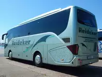 Setra 511 HD von Heideker aus Deutschland im Stadthafen Sassnitz am 15.07.2017