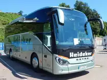 Setra 511 HD von Heideker aus Deutschland im Stadthafen Sassnitz am 15.07.2017