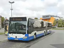 Mercedes Citaro C2 G Nr. 262 der Rostocker Straßenbahn AG (RSAG) in Rostock am 31. August 2018 am Hauptbahnhof.