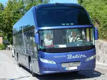 Neoplan Cityliner vom Reisebüro Belitz aus Deutschland im Stadthafen Sassnitz am 15.07.2017