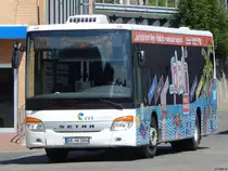 Setra 415 LE Business der VVR im Stadthafen Sassnitz am 15.07.2017
