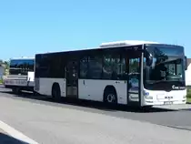 MAN Lion's City LE Ü mit Radanhänger der VVR in Sassnitz am 15.07.2017