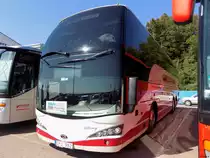 Beulas Glory von Gustavsson Mullsjö aus Schweden im Stadthafen Sassnitz am 06.09.2014