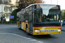 Setra 415 NF von Düdingen trifft am 15.9.18 gleich in Laupen ein.