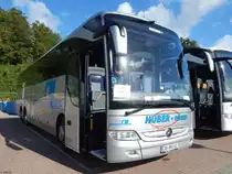 Mercedes Tourismo von Huber-Reisen aus Österreich im Stadthafen Sassnitz am 27.09.2014