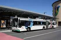 Stadtbus Aschaffenburg / Verkehrsgemeinschaft am Bayerischen Untermain (VAB): Mercedes-Benz Citaro G der Stadtwerke Aschaffenburg Verkehrs-GmbH (STWAB), aufgenommen Anfang Juli 2018 am Hauptbahnhof in Aschaffenburg.