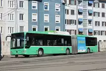 Mercedes Citaro 709 steht auf dem Hof des Depots Wiesenplatz. Die Aufnahme stammt vom 11.09.2018.
