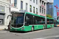 Mercedes Citaro 7002, auf der Linie 30, wartet an der Endstation beim Bahnhof SBB. Die Aufnahme stammt vom 17.09.2018.