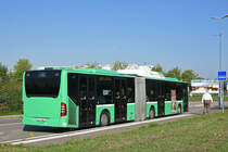 Mercedes Citaro 701, auf der Linie 50, bedient die Haltestelle Euro Airport Cargo. Die Aufnahme stammt vom 20.09.2018.