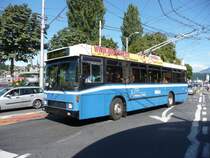 VBL - NAW-Hess Trolleybus Nr.259 unterwegs auf der Linie 4 am 08.09.2008