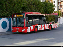 Chur Bus - Mercedes Citaro GR 97518 unterwegs auf der Linie 9 vor dem Bahnhof in Chur am 19.08.2018
