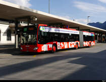 Chur Bus - Mercedes Citaro GR 155852 unterwegs auf der Linie 1 vor dem Bahnhof in Chur am 19.08.2018