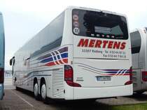 Setra 416 GT-HD von Mertens-Reisen aus Deutschland im Stadthafen Sassnitz am 16.07.2014