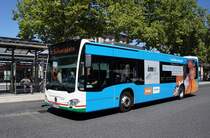 Stadtbus Aschaffenburg / Verkehrsgemeinschaft am Bayerischen Untermain (VAB): Mercedes-Benz Citaro C2 der Stadtwerke Aschaffenburg Verkehrs-GmbH (STWAB), aufgenommen Anfang Juli 2018 am Hauptbahnhof in Aschaffenburg.
