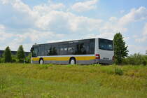 Am 04.06.2016 fährt TF-VG 85 für die ILA 2016 auf der Shuttle Linie  S . Aufgenommen wurde ein MAN Lion's City Ü der VTF.