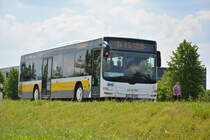 TF-VG 152 fährt am 04.06.2016 für die ILA auf der Shuttle-Linie  S . Aufgenommen wurde ein MAN Lion's City Ü der VTF.