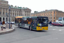 MAZ (Minski Awtomobilny Sawod) Linie 71 in St. Petersburg, August 2017.