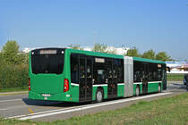 Mercedes Citaro 7048, auf der Linie 50, bedient die Haltestelle Euro Airport Cargo. Die Aufnahme stammt vom 20.09.2018.