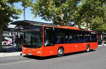 Bus Aschaffenburg / Verkehrsgemeinschaft am Bayerischen Untermain (VAB): MAN Lion's City Ü der Verkehrsgesellschaft mbH Untermain (VU) / Untermainbus, aufgenommen Anfang Juli 2018 am Hauptbahnhof in Aschaffenburg.