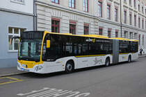 Mercedes Citaro von SWEG wartet vor dem Hauptsitz der BVB am Claragraben auf den nächsten Einsatz. Die Aufnahme stammt vom 24.09.2018.