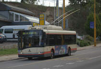 Nachdem der Fotograf sich auf dem Wege zun Bahnhof Jihlava verlaufen hatte, war der Bus  der Linie BX  zum Bahnhof die Rettung, um noch den Schnellzug nach Budweis zu erreichen. 22.09.2018 08:46 Uhr  Jihlava