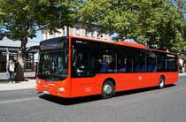 Bus Aschaffenburg / Verkehrsgemeinschaft am Bayerischen Untermain (VAB): MAN Lion's City Ü der Verkehrsgesellschaft mbH Untermain (VU) / Untermainbus, aufgenommen Anfang Juli 2018 am Hauptbahnhof in Aschaffenburg.