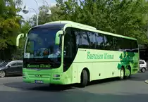MAN Lion's Coach von 'Wismar-Reisen' in Berlin /Hardenbergplatz im Oktober 2017.