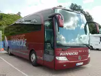 Mercedes Travego von Könnecke-Reisen aus Deutschland im Stadthafen Sassnitz am 17.07.2017