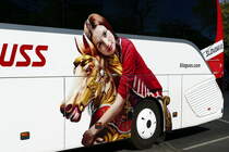 Setra S 515 HD von 'Blaguss Slovakia',  BL 5980D Detailansicht, in Berlin -Charlottenburg Hardenbergplatz im September 2018.