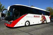 Setra S 515 HD von 'Blaguss Slovakia', hier in Berlin-Charlottenburg /Hardenbergplatz im Sepütember 2018.