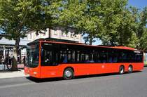 Bus Aschaffenburg / Verkehrsgemeinschaft am Bayerischen Untermain (VAB): MAN Lion's City L LE der Verkehrsgesellschaft mbH Untermain (VU) / Untermainbus, aufgenommen Anfang Juli 2018 am Hauptbahnhof in Aschaffenburg.