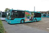 FraBus Mercedes Benz Citaro K am 03.10.18 in Offenbach auf einen öffentlichen Parkplatz 