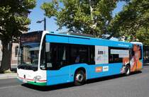Stadtbus Aschaffenburg / Verkehrsgemeinschaft am Bayerischen Untermain (VAB): Mercedes-Benz Citaro C2 der Stadtwerke Aschaffenburg Verkehrs-GmbH (STWAB), aufgenommen Anfang Juli 2018 am Hauptbahnhof in Aschaffenburg.