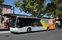 Stadtbus Aschaffenburg / Verkehrsgemeinschaft am Bayerischen Untermain (VAB): Mercedes-Benz Citaro C2 der Stadtwerke Aschaffenburg Verkehrs-GmbH (STWAB), aufgenommen Anfang Juli 2018 am Hauptbahnhof in Aschaffenburg.