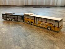 XXL Buszug 
Neoplan Euroliner 3-Achser mit MAN GXL Anhänger.
(Papierbögen von www.eab.minimodel.cz)