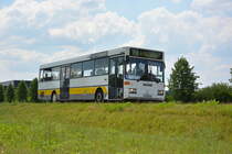 Am 04.06.2016 fährt TF-VG 63 für die ILA 2016 auf der Shuttle Linie  S . Aufgenommen wurde ein Mercedes Benz O405 der VTF.