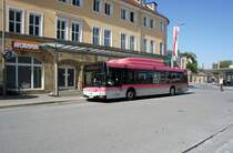 Bus Bayreuth / Verkehrsverbund Großraum Nürnberg (VGN): MAN NÜ CNG vom Omnibusverkehr Franken GmbH (OVF) / Frankenbus, aufgenommen im Juli 2018 im Stadtgebiet von Bayreuth.