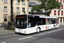 Stadtbus Bayreuth / Bus Bayreuth / Verkehrsverbund Großraum Nürnberg (VGN): MAN Lion's City von Hammon Reisen / Siegfried Hammon OHG, aufgenommen im Juli 2018 im Stadtgebiet von Bayreuth.