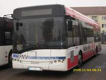 SOLARIS-Bus am 04.11.2008 am Busbahnhof in Bergen/R�gen.