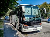 Setra S 515 bei Postojna am 20.08.2018.