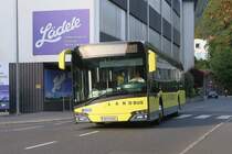 Solaris Urbino von Postbus als Landbus Walgau, Linie 76, am Bahnhof Bludenz. Aufgenommen 10.9.2018.