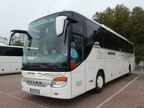 Setra 416 GT-HD von Bohr aus Deutschland im Stadthafen Sasnitz am 26.10.2014