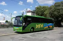 Bus Zwickau: Temsa Safari RD vom Omnibusbetrieb Hartmut Piehler, aufgenommen im Juli 2018 am Hauptbahnhof in Zwickau. 