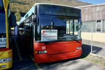 HESS Swisstrolley 2 ex VB Biel am 13.10.18 bei Rattin Bus in Biel abgestellt.