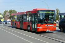 Schienenersatzverkehre SEV für die S41 & S42 (Ring) mit dem Volvo /Hess B7L 'Bus Altlandsberg', hier auf der Beusselbrücke in Berlin im September 2017.