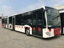 Ein weiterer neuer MB C2 GÜ für die TPF am 20.10.18 bei Evobus in Kloten parkiert.